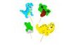 Dinosaury – dvojrozmerné cukrové zápichy, 2 kusy