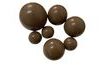 Čokoládové gule hnedé