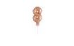 Balloon foil numerals rose gold - Rose Gold 12,5 cm - 8 with holder