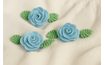 Large Sugar Roses – Blue (3 Pieces)