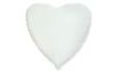 Balloon foil 45 cm Heart white