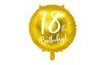 Gold Foil Balloon for 18th Birthday, 45 cm