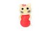 Occasion kitten figurine in a red dress