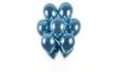 Chromált ballon 50 db kék fényes - átmérő 33 cm