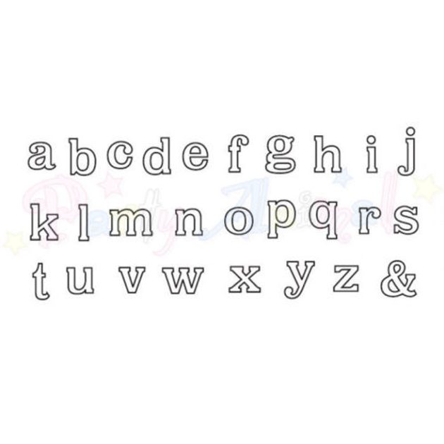 World of Confectioners Patchwork vytlačovač Abeceda malá písmena