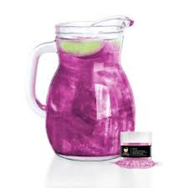 Jedlé třpytky do nápojů - růžová - Pink Brew Glitter® - 4 g - Brew Glitter  - Třpytky do nápojů - Potravinářské barvy a barviva, Suroviny - Svět cukrářů