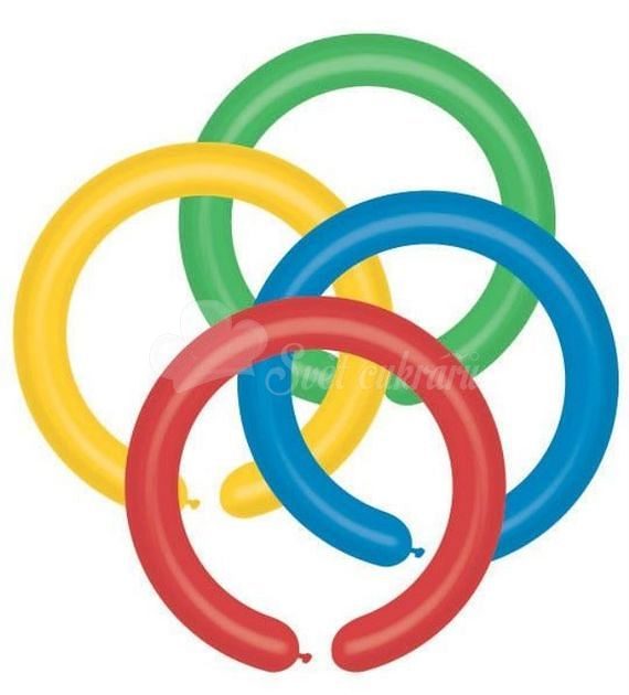 Balónek Modelovací GEMAR úzké - barevný mix, 100 ks - SMART - Balónky -  Oslavy a party dekorace - Svět cukrářů