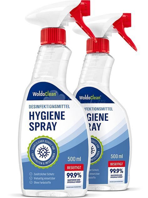 World of Confectioners - Disinfectant and antiviral agent for professional  kitchens in spray bottle (2x500ml) - WoldoClean® - Clean kitchen - Kitchen  utensils