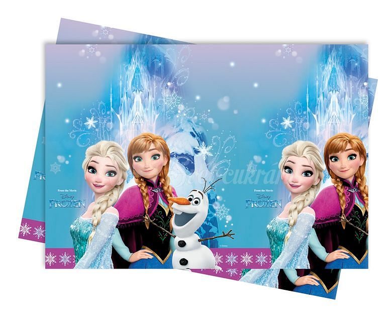 Jednorazový obrus svetlomodrý Ľadové kráľovstvo - Frozen (Anna a Elsa)  120cm x 180cm - PROCOS - Riady - Kuchynské potreby - Svet cukrárov