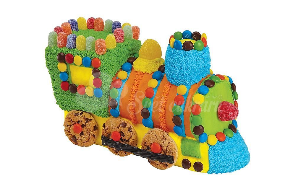 Dortová forma Mašinka (lokomotiva, vláček) 3D - Wilton - 3D formy na pečení  a dorty - Dortové formy, Na pečení - Svět cukrářů