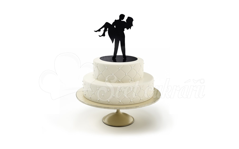 Sziluettjét ifjú házasok - esküvői torta figurák - Modecor - Esküvői  figurák - Torta figurák és díszek, Cukrászati eszközök - Cukrász világ