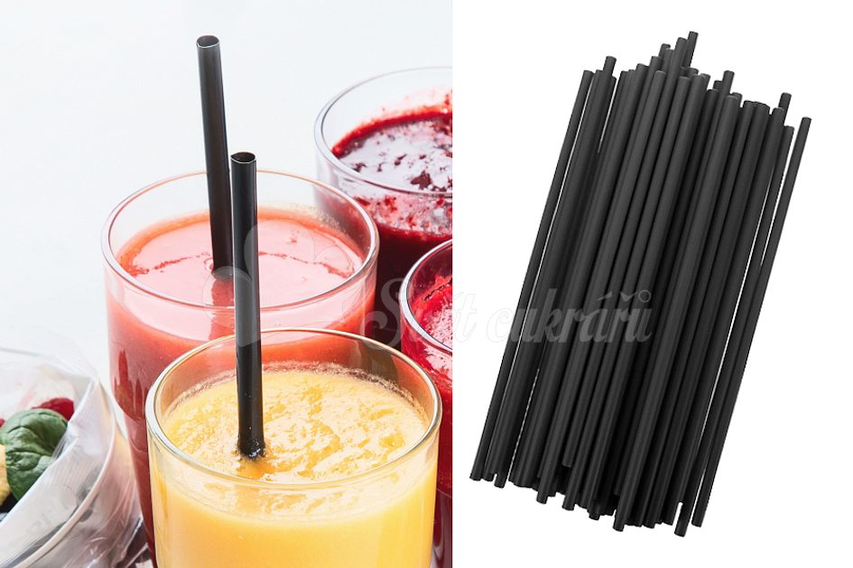 World of Confectioners - Reusable plastic drinking straws - 50 pcs - Brčka,  slámky - Tableware, Kitchen utensils