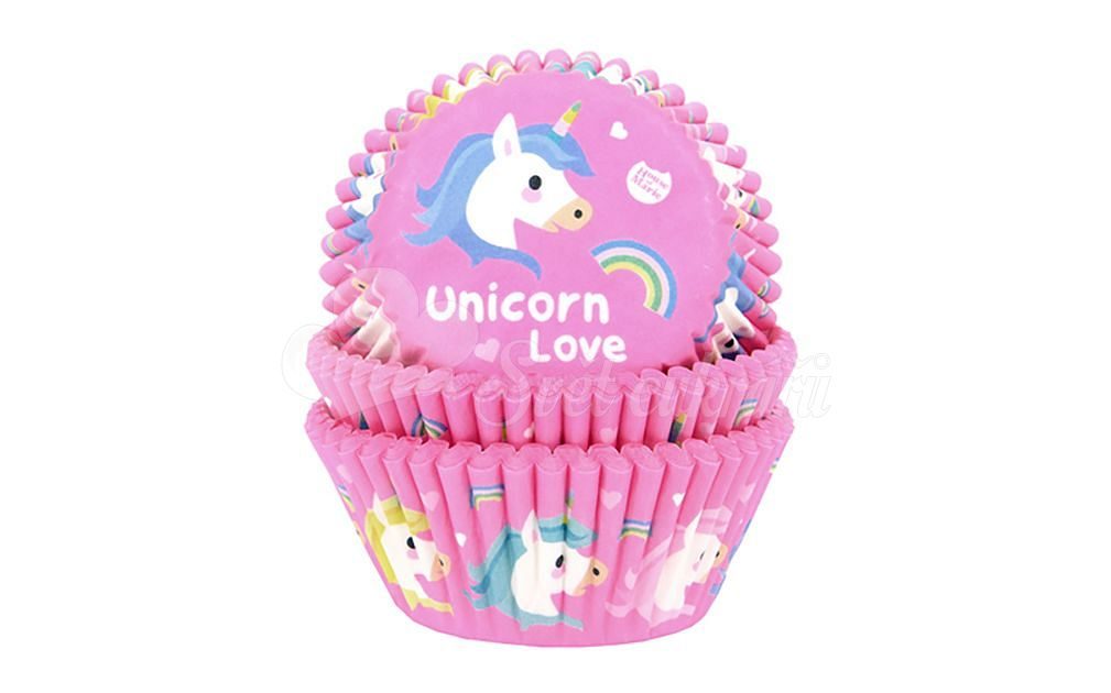 Svet cukrárov - Cukrárenské košíčky na pečenie Unicorn - Unicorn Love - 50  ks - House of Marie - Košíčky na muffiny väčšie - Cukrárske košíčky na  pečenie, Na muffiny a cupcakes, Na pečenie