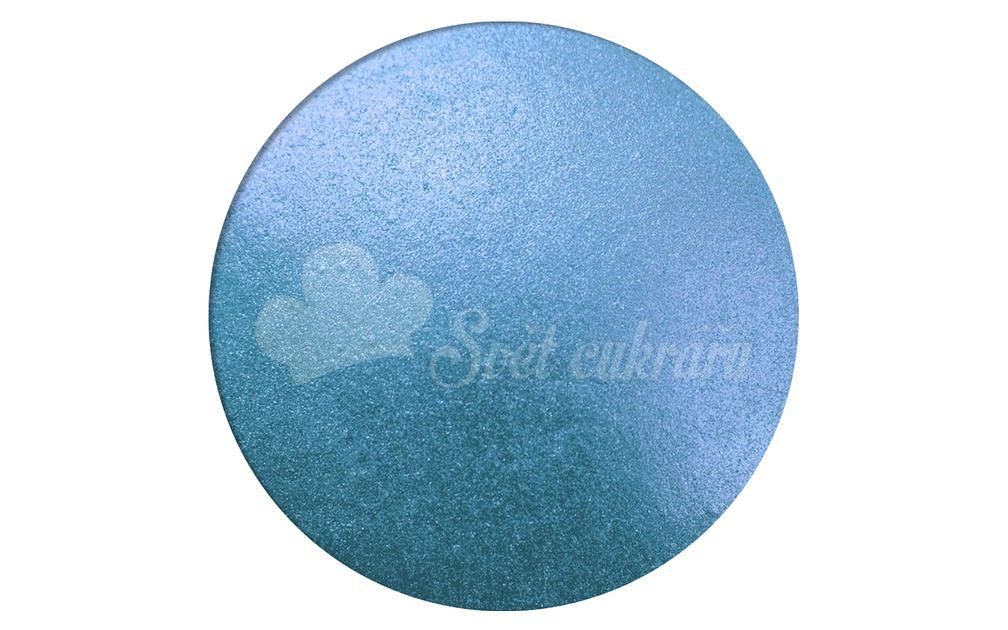 Prachová barva perleťová Pacific Blue - Rainbow Dust - Prachové barvy se  třpytem - Práškové a prachové barvy, Potravinářské barvy a barviva,  Suroviny - Svět cukrářů