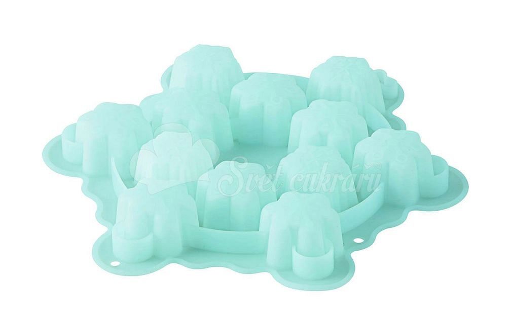 WSMS6PK - Wilton Silicone, 6 Pack Mini Snowflake Molds