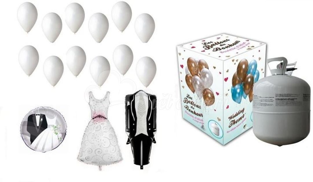 Helium na plnění balonků + svatební balónky - 420 l - BALLONPUB - Svatba -  Podle téma - Svět cukrářů