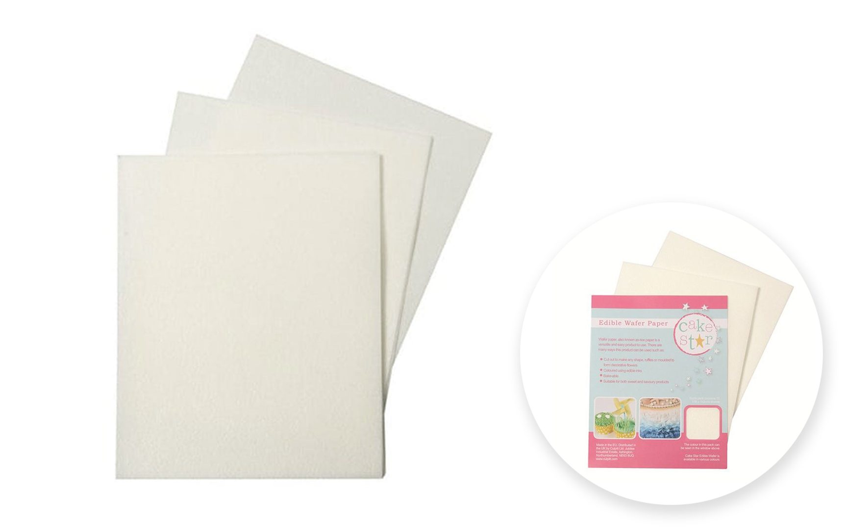 E171 Free Sweet Artist Chocolate Transfer Sheets A4