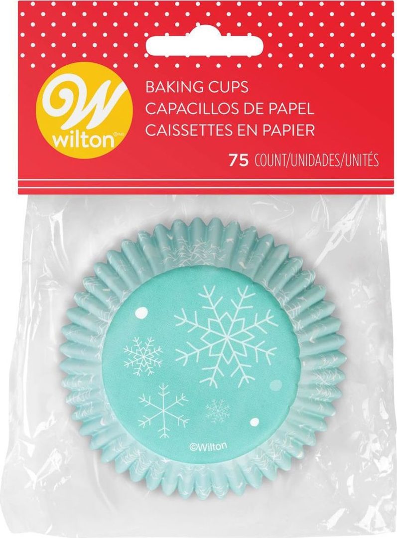 Wilton Christmas 48 Ct Foil Red, Green, Silver, Gold Baking Cups