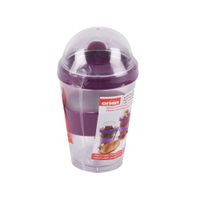 MŰANYAG JOGHURT POHÁR FEDÉLLEL ÁTMÉRŐJE 8,5 CM