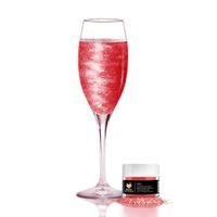 EDIBLE BEVERAGE GLITTER - RED - RED BREW GLITTER® - 4 G