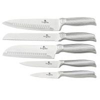 6-PIECE KNIFE SET IN STAND ROYAL PURPLE METALLIC LINE KIKOZA COLLECTION BERLINGERHAUS BH-2269