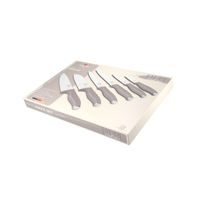 6 DARABOS ROZSDAMENTES ACÉL KÉSKÉSZLET - TAUPE COLLECTION