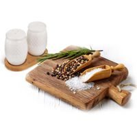 WHITELINE SALT AND PEPPER SHAKER SET