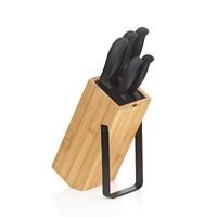 KELA KNIFE BLOCK KIRIL BLACK 24.0X11.0X21.0CM KL-11284