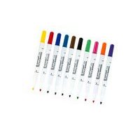 SET OF 10 TEXTILE MARKERS - 3.9MM TIP WIDTH, 1.8MM LINE