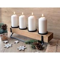 DŘEVĚNÝ ADVENTNÍ SVÍCEN 48X14 CM