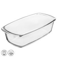 GLASS BAKING DISH FOR BREAD, CAKE, AND TERRINE 27X14X7 CM