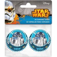 KOSARAK CUPCAKES ,PRALINÉHOZ ÉS MINIMUFFINOKHOZ  - R2-D2 STAR WARS - 60 DB