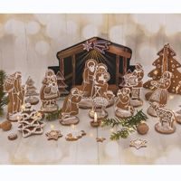 NEREZOVÁ REZAČKA BETLÉM SADA 7 KS + PAPIEROVÁ POSTIEĽKA