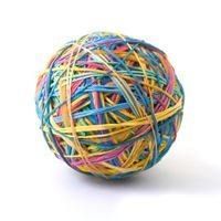 SZÍNES GUMISZALAGOK - 200 DB