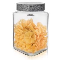 SKLENENÁ DÓZA/UH GRANIT HRANATÁ 1,5 L