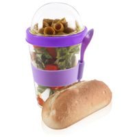 MŰANYAG JOGHURT POHÁR FEDÉLLEL ÁTMÉRŐJE 8,5 CM