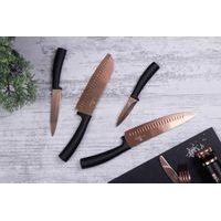 4-PIECE NON-STICK TITANIUM COATED KNIFE SET ROSE GOLD