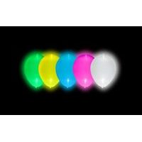 BALLOONS WITH LED LIGHT - 5 PCS MIX OF COLOURS
