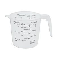 PLASTIC MEASURING CUP WITH PRINTED MEASUREMENTS - 0.5 L