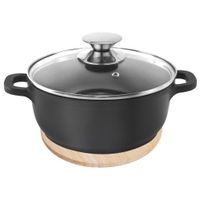 MANDALA WOODEN POT MAT - 20 CM DIAMETER