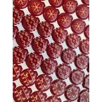 CHOCOLATE DECORATION - RED FLASKS 63 PCS