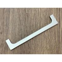 HANDLE RADOS - ALUMINIUM EFFECT STAINLESS STEEL - 16 CM PITCH
