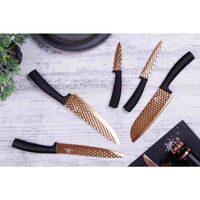 BLAUMANN NON-STICK KNIFE SET 5 PCS BLACK ROSE COLLECTION BL-2612