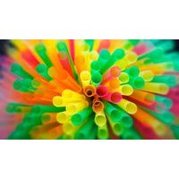 PLASTOVÉ SLAMKY - SLAMKY 7 X 280 MM NEON - 250 KS (NA OPAKOVANÉ POUŽITIE)