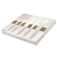 6-PIECE KNIFE SET WITH MAGNETIC HOLDER FROM ACACIA WOOD - SAHARA COLLECTION