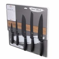 6-PIECE KNIFE SET WITH MAGNETIC HOLDER - MATTE BLACK COLLECTION