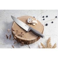 BAMBOO KNIFE SET WITH STAND 6 PCS TAUPE COLLECTION