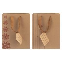 TAŠKA DÁRKOVÁ 18X23 CM SNOWFLAKES