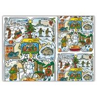 KARÁCSONYI CSOMAGOLÓPAPÍR TEKERCS KLASSZIKUS LADA 2X100X70 5811132