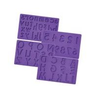 SILICONE MOULD ALPHABET + NUMBERS